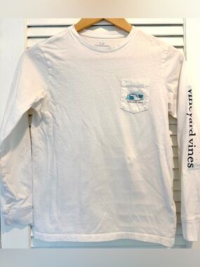 Vineyard Vines White Long Sleeve Boys 12-14